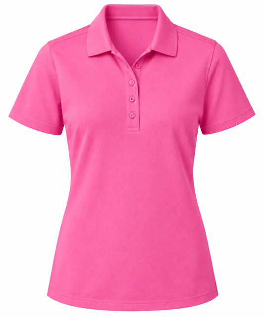 100% polyester Ladies Performance Pique Polo